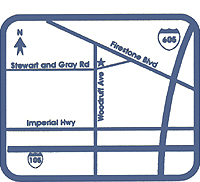 Downey Location Map